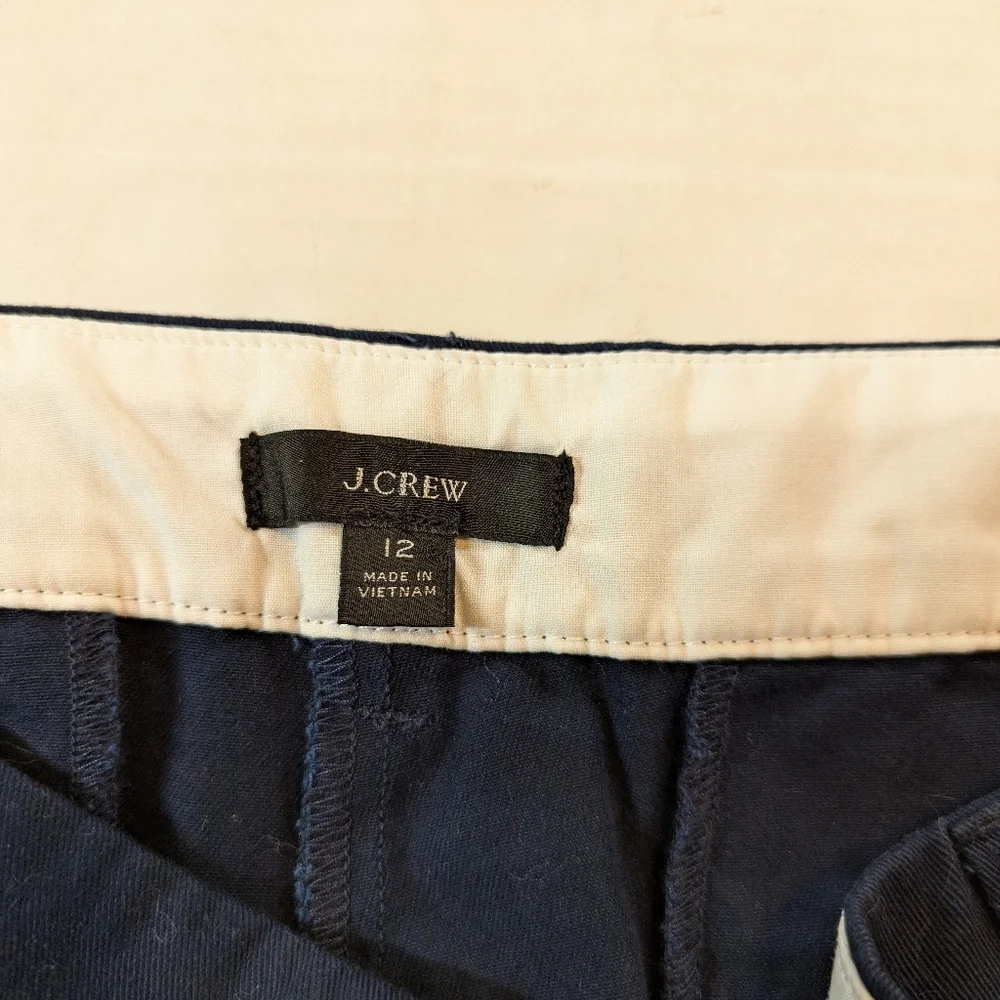 Ladies J Crew Navy Blue Shorts Size 12
